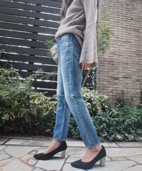 TRUNC（トランクエイティーエイト）の「TRUNC ANKLE Tapered Denim（デニムパンツ・レディース・ブルー・24inch/25inch/23inch）」の8枚目の写真