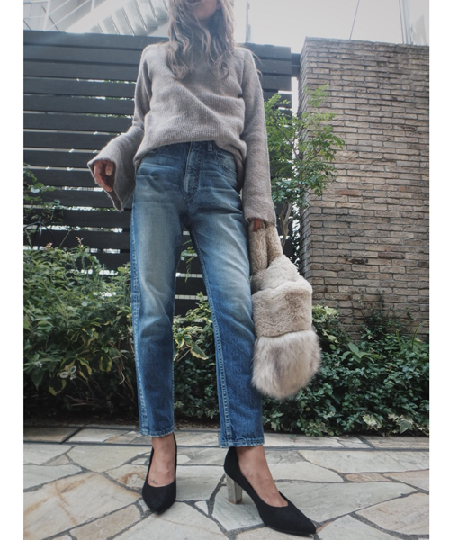 TRUNC（トランクエイティーエイト）の「TRUNC ANKLE Tapered Denim（デニムパンツ・レディース・ブルー・24inch/25inch/23inch）」の21枚目の写真