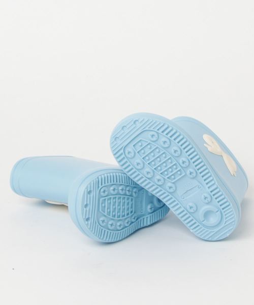 POMPKINS（ポプキンズ）の「【POMPKINS】リボンワッペンレインシューズ（レインシューズ・キッズ・ネイビー/サックスブルー/アイボリー・13/17/19/15 /18/14/16/20）」の5枚目の写真