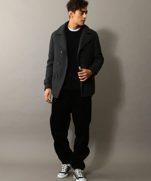 BEAUTY&YOUTH UNITED ARROWS（ビューティーアンドユースユナイテッドアローズ）の「BY メルトン パデット ピーコート（ピーコート・メンズ・ダークグレー/ネイビー・X-LARGE/MEDIUM/LARGE/SMALL）」の16枚目の写真