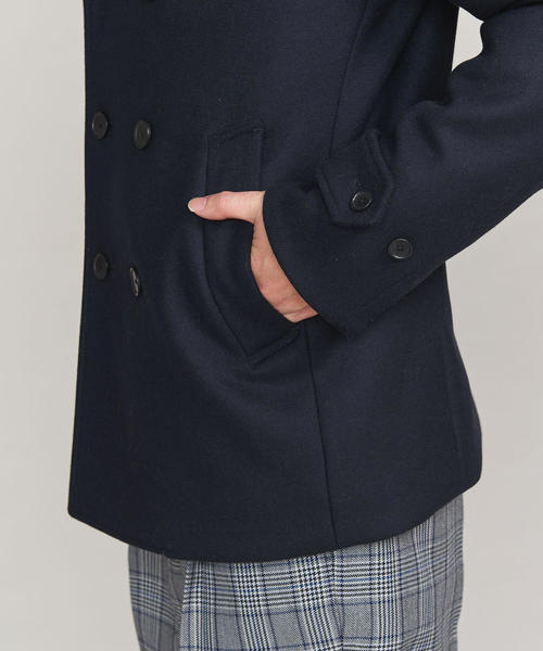 BEAUTY&YOUTH UNITED ARROWS（ビューティーアンドユースユナイテッドアローズ）の「BY メルトン パデット ピーコート（ピーコート・メンズ・ダークグレー/ネイビー・X-LARGE/MEDIUM/LARGE/SMALL）」の3枚目の写真