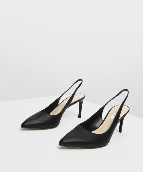 CHARLES & KEITH(チャールズ & キース)の「ポインテッドトゥ スリングバッグ / Pointed Toe Slingbacks(サンダル・レディース・ブラック/ブルー/アイボリー・22.5cm/23cm/23.5cm/24.5cm/25cm)」の5枚目の写真