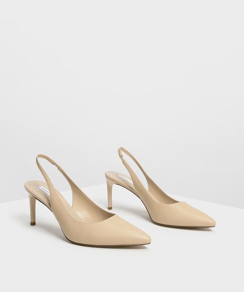 CHARLES & KEITH(チャールズ & キース)の「ポインテッドトゥ スリングバッグ / Pointed Toe Slingbacks(サンダル・レディース・ブラック/ブルー/アイボリー・22.5cm/23cm/23.5cm/24.5cm/25cm)」の11枚目の写真
