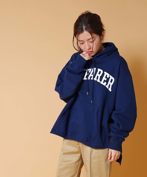 kha:ki(カーキ)の「「KHA:KI / カーキ」リメイクフードパーカーREMAKE P/O HOODIE"WAYFARER"(パーカー・レディース・ブラック/ネイビー/トップグレー・1)」の3枚目の写真