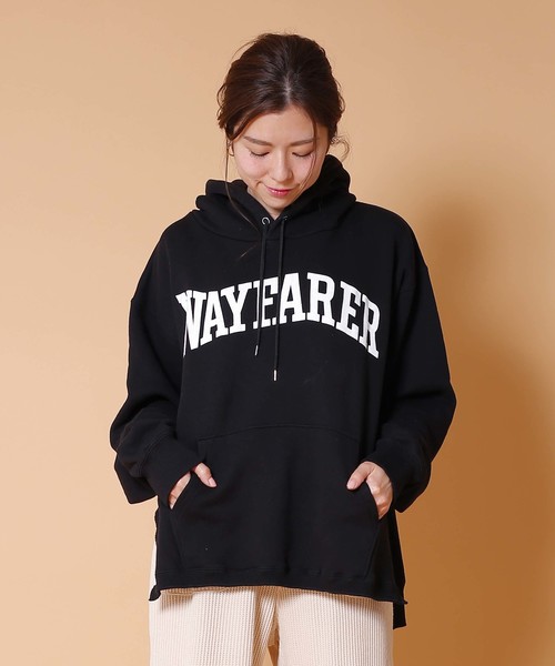 kha:ki(カーキ)の「「KHA:KI / カーキ」リメイクフードパーカーREMAKE P/O HOODIE"WAYFARER"(パーカー・レディース・ブラック/ネイビー/トップグレー・1)」の1枚目の写真
