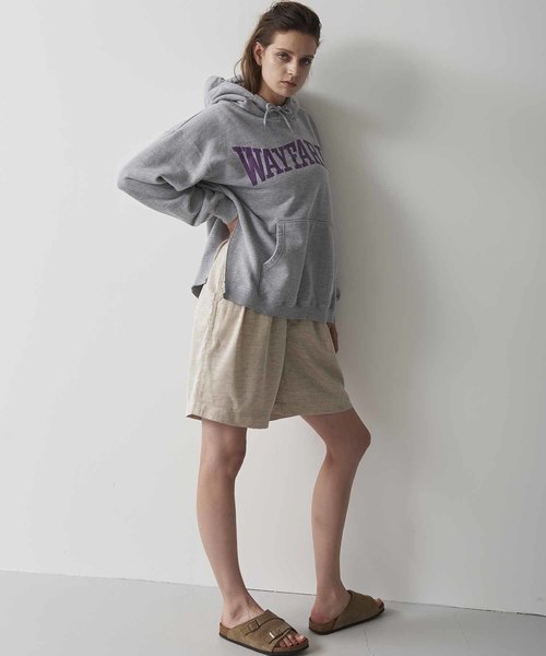 kha:ki(カーキ)の「「KHA:KI / カーキ」リメイクフードパーカーREMAKE P/O HOODIE"WAYFARER"(パーカー・レディース・ブラック/ネイビー/トップグレー・1)」の8枚目の写真