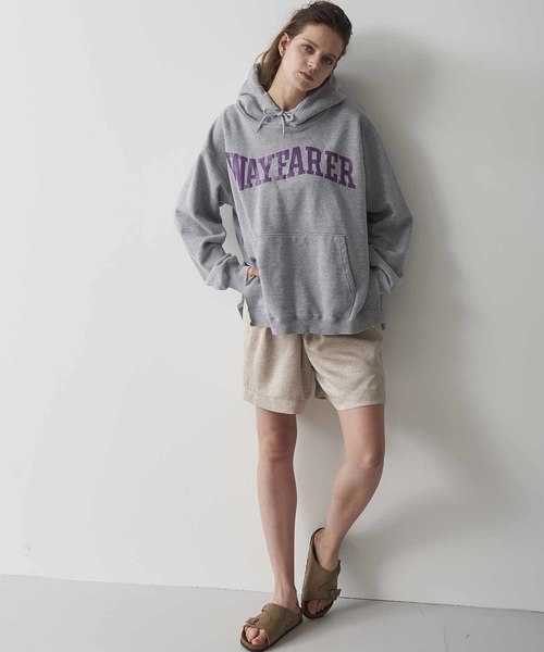kha:ki(カーキ)の「「KHA:KI / カーキ」リメイクフードパーカーREMAKE P/O HOODIE"WAYFARER"(パーカー・レディース・ブラック/ネイビー/トップグレー・1)」の10枚目の写真