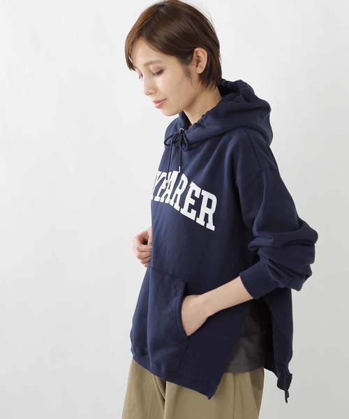 kha:ki(カーキ)の「「KHA:KI / カーキ」リメイクフードパーカーREMAKE P/O HOODIE"WAYFARER"(パーカー・レディース・ブラック/ネイビー/トップグレー・1)」の22枚目の写真