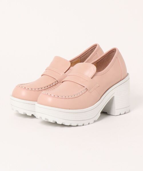 YOSUKE（ヨースケ）の「「YOSUKE/ヨースケ」厚底コインローファー（ローファー・レディース・ダークブラウン/クリアブラック/ブラック/レッド系その他/ホワイト系その他3/ピンク/ライトブルー/ブラウン/ベージュ・23/24/25/24.5/23.5）」の8枚目の写真