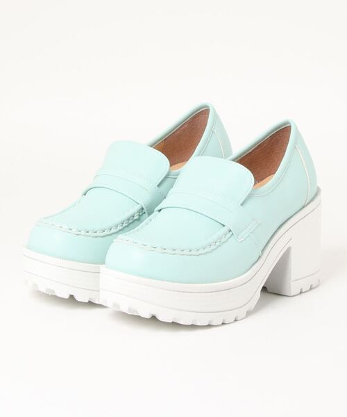 YOSUKE（ヨースケ）の「「YOSUKE/ヨースケ」厚底コインローファー（ローファー・レディース・ダークブラウン/クリアブラック/ブラック/レッド系その他/ホワイト系その他3/ピンク/ライトブルー/ブラウン/ベージュ・23/24/25/24.5/23.5）」の7枚目の写真