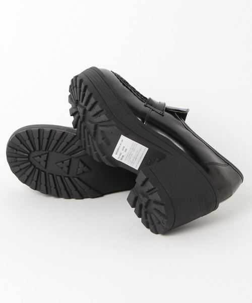 YOSUKE（ヨースケ）の「「YOSUKE/ヨースケ」厚底コインローファー（ローファー・レディース・ダークブラウン/クリアブラック/ブラック/レッド系その他/ホワイト系その他3/ピンク/ライトブルー/ブラウン/ベージュ・23/24/25/24.5/23.5）」の10枚目の写真