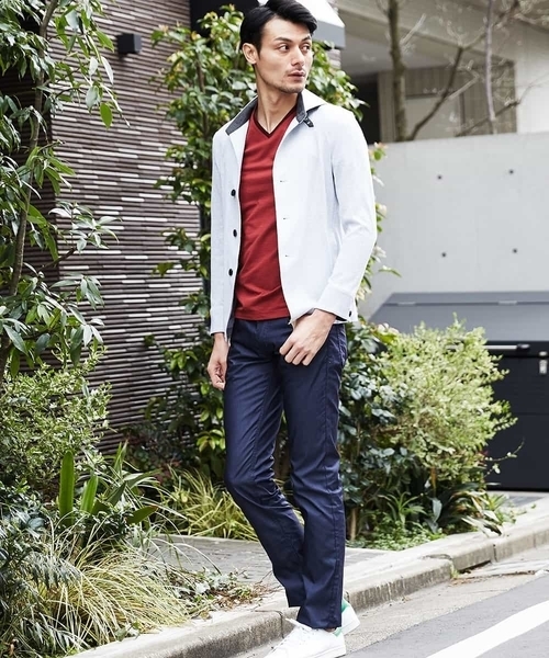MICHEL KLEIN HOMME (ミッシェルクランオム)の「シャツブルゾン(TSメイサイ)(シャツ/ブラウス・メンズ・カーキ/ライトグレー/ブラック・46/51/48)」の12枚目の写真