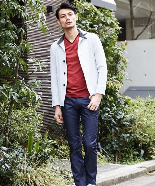 MICHEL KLEIN HOMME (ミッシェルクランオム)の「シャツブルゾン(TSメイサイ)(シャツ/ブラウス・メンズ・カーキ/ライトグレー/ブラック・46/51/48)」の13枚目の写真