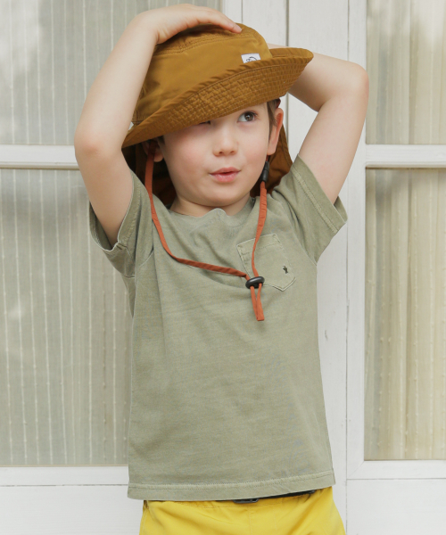 GLOBAL WORK（グローバルワーク）の「【キッズ】ピグメントポケT半袖/828105（Tシャツ/カットソー・キッズ・ライトブルー/カーキ/ダークグレー/ライトピンク/ベビーピンク/チャコールグレー/ブルー系その他/グリーン系その他7・LARGE/MEDIUM/XX-LARGE/SMALL/X-LARGE）」の4枚目の写真