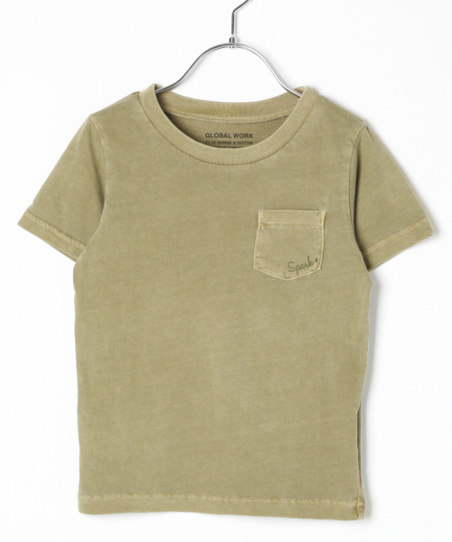 GLOBAL WORK（グローバルワーク）の「【キッズ】ピグメントポケT半袖/828105（Tシャツ/カットソー・キッズ・ライトブルー/カーキ/ダークグレー/ライトピンク/ベビーピンク/チャコールグレー/ブルー系その他/グリーン系その他7・LARGE/MEDIUM/XX-LARGE/SMALL/X-LARGE）」の5枚目の写真