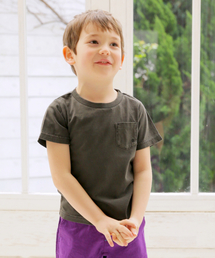 GLOBAL WORK | 【キッズ】ピグメントポケT半袖/828105(Tシャツ/カットソー)