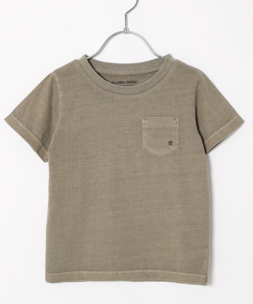 GLOBAL WORK（グローバルワーク）の「【キッズ】ピグメントポケT半袖/828105（Tシャツ/カットソー・キッズ・ライトブルー/カーキ/ダークグレー/ライトピンク/ベビーピンク/チャコールグレー/ブルー系その他/グリーン系その他7・LARGE/MEDIUM/XX-LARGE/SMALL/X-LARGE）」の18枚目の写真