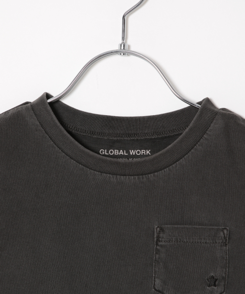 GLOBAL WORK（グローバルワーク）の「【キッズ】ピグメントポケT半袖/828105（Tシャツ/カットソー・キッズ・ライトブルー/カーキ/ダークグレー/ライトピンク/ベビーピンク/チャコールグレー/ブルー系その他/グリーン系その他7・LARGE/MEDIUM/XX-LARGE/SMALL/X-LARGE）」の17枚目の写真