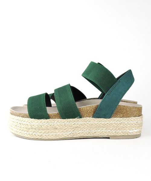 minia（ミニア）の「厚底フットベットゴムサンダル　[ minia ]（サンダル・レディース・ブラック/グレー/グリーン/ワイン・S/M/L/LL）」の17枚目の写真