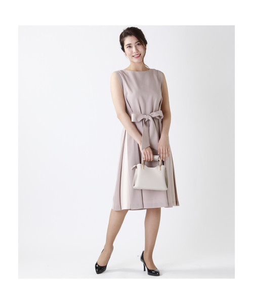 バイカラーワンピース