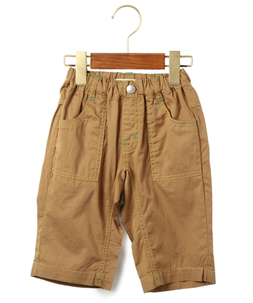 green label relaxing(グリーンレーベルリラクシング)の「【KIDS】カラーステッチパンツ6分丈(その他パンツ・キッズ・ベージュ/ケリー・105cm/115cm/125cm/95cm)」の2枚目の写真