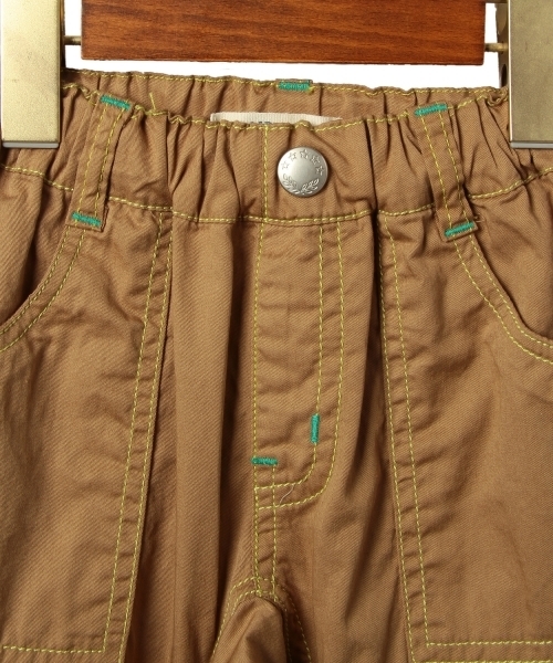 green label relaxing(グリーンレーベルリラクシング)の「【KIDS】カラーステッチパンツ6分丈(その他パンツ・キッズ・ベージュ/ケリー・105cm/115cm/125cm/95cm)」の4枚目の写真