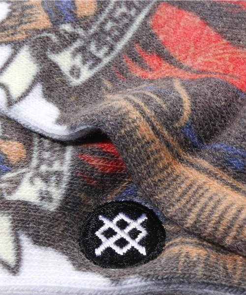 STANCE(スタンス)の「スタンスソックス×ジェイソン・ジェシー 神様柄 STANCE JASON JESSEE(ソックス/靴下・メンズ・ホワイト・LARGE)」の8枚目の写真