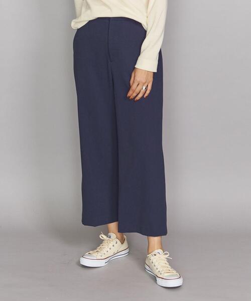 BEAUTY&YOUTH UNITED ARROWS(ビューティーアンドユースユナイテッドアローズ)の「BY オックスストレートワイド9分丈パンツо(その他パンツ・レディース・パープル/ベージュ/ネイビー・MEDIUM/SMALL)」の3枚目の写真