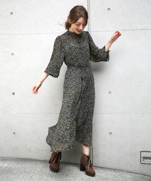 セール ブランド古着 長袖ワンピース ワンピース Heather ヘザー のファッション通販 Zozoused