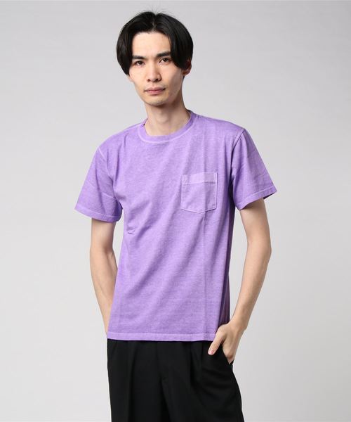 Good On(グッドオン)の「GOOD ON S/S CREW NECK POCKET T-SHIRTS B (グッドオン クルーネック ポケットTシャツ)(Tシャツ/カットソー・メンズ・パープル/イエロー/ボルドー/セージグリーン/ミント・S/M/L/XL)」の13枚目の写真