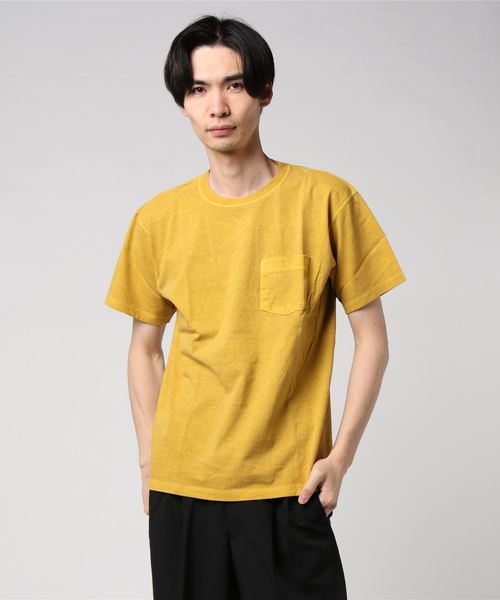 Good On(グッドオン)の「GOOD ON S/S CREW NECK POCKET T-SHIRTS B (グッドオン クルーネック ポケットTシャツ)(Tシャツ/カットソー・メンズ・パープル/イエロー/ボルドー/セージグリーン/ミント・S/M/L/XL)」の14枚目の写真
