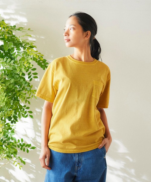Good On(グッドオン)の「GOOD ON S/S CREW NECK POCKET T-SHIRTS B (グッドオン クルーネック ポケットTシャツ)(Tシャツ/カットソー・メンズ・パープル/イエロー/ボルドー/セージグリーン/ミント・S/M/L/XL)」の18枚目の写真
