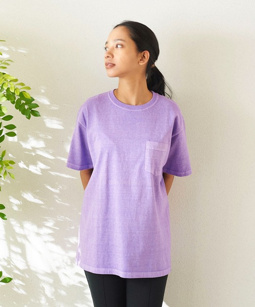 Good On(グッドオン)の「GOOD ON S/S CREW NECK POCKET T-SHIRTS B (グッドオン クルーネック ポケットTシャツ)(Tシャツ/カットソー・メンズ・パープル/イエロー/ボルドー/セージグリーン/ミント・S/M/L/XL)」の17枚目の写真