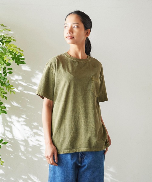 Good On(グッドオン)の「GOOD ON S/S CREW NECK POCKET T-SHIRTS B (グッドオン クルーネック ポケットTシャツ)(Tシャツ/カットソー・メンズ・パープル/イエロー/ボルドー/セージグリーン/ミント・S/M/L/XL)」の16枚目の写真