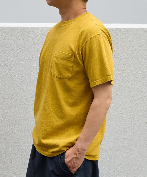 ★STONE ★ポケットクルーネックマンツーマンTシャツ FREAK'S STORE tシャツ ヘビーウェイト NO-SIDE SEAM クルー