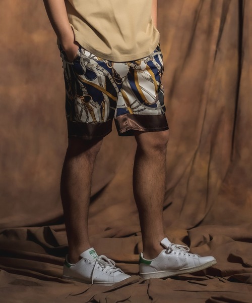 セール】mp7896-総柄シフォン切り替えショーツ（その他パンツ）｜Jih