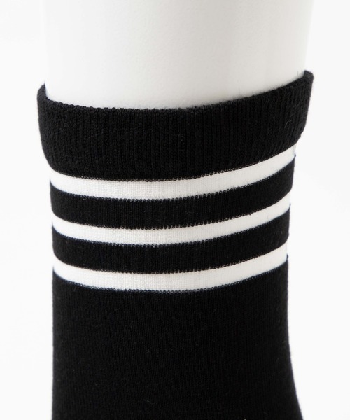 WEGO（ウィゴー）の「WEGO/ラインシースルーソックス（ソックス/靴下・レディース・ホワイト/ブラック・FREE）」の8枚目の写真