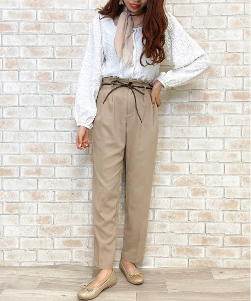 apres jour（アプレジュール）の「MILKテーパードパンツ【ZOZOTOWN限定アイテム】（その他パンツ・レディース・ブラック/アイボリー/ベージュ/ダークブラウン/ミント/サックスブルー/パープル・フリー）」の13枚目の写真