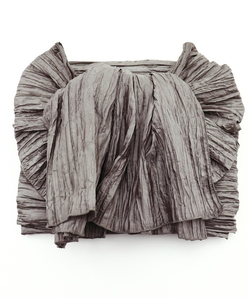 utatane(ウタタネ)の「作り帯 utatane しわ兵児たれ結び(和装小物・レディース・ホワイト/エンジ/グレー/ターコイズブルー/オレンジ/グリーン/アイボリー/ライトブラウン/ミント/マジェンタ/マスタード/ラベンダー/チョコ/ベビーピンク/ブルーグリーン/ワイン/グレイッシュブルー/サーモンピンク/レモンイエロー/スモークピンク/フレッシュイエロー/ネイビー/ブラック・FREE)」の4枚目の写真