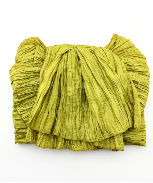 utatane(ウタタネ)の「作り帯 utatane しわ兵児たれ結び(和装小物・レディース・ホワイト/エンジ/グレー/ターコイズブルー/オレンジ/グリーン/アイボリー/ライトブラウン/ミント/マジェンタ/マスタード/ラベンダー/チョコ/ベビーピンク/ブルーグリーン/ワイン/グレイッシュブルー/サーモンピンク/レモンイエロー/スモークピンク/フレッシュイエロー/ネイビー/ブラック・FREE)」の15枚目の写真