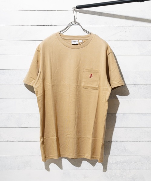 Gramicci(グラミチ)の「/GRAMICCI/ONE POINT TEE(Tシャツ/カットソー・レディース・ホワイト/ブラック/ベージュ/アッシュ・LARGE/X-LARGE/MEDIUM/X-SMALL/SMALL)」の1枚目の写真