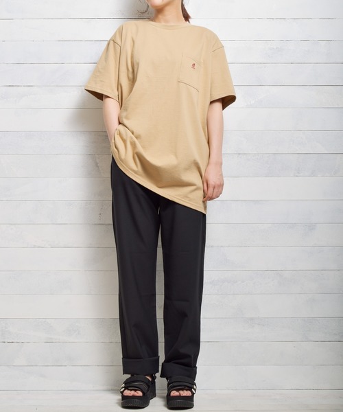 Gramicci(グラミチ)の「/GRAMICCI/ONE POINT TEE(Tシャツ/カットソー・レディース・ホワイト/ブラック/ベージュ/アッシュ・LARGE/X-LARGE/MEDIUM/X-SMALL/SMALL)」の13枚目の写真