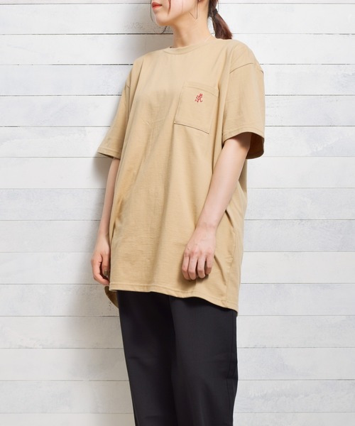 Gramicci(グラミチ)の「/GRAMICCI/ONE POINT TEE(Tシャツ/カットソー・レディース・ホワイト/ブラック/ベージュ/アッシュ・LARGE/X-LARGE/MEDIUM/X-SMALL/SMALL)」の14枚目の写真