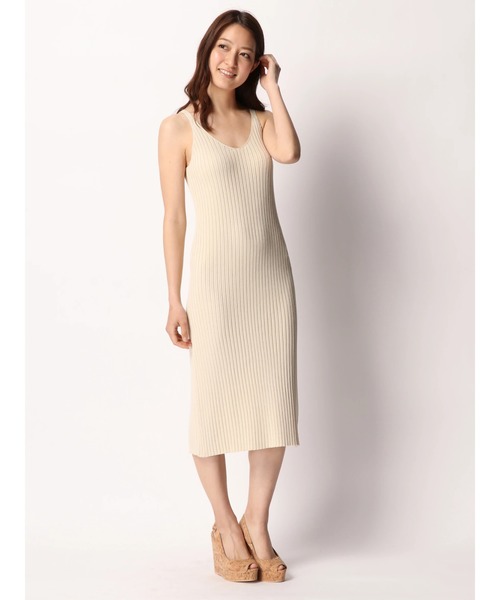 セール バックスリットリブニットワンピース ワンピース Duras デュラス のファッション通販 Zozotown