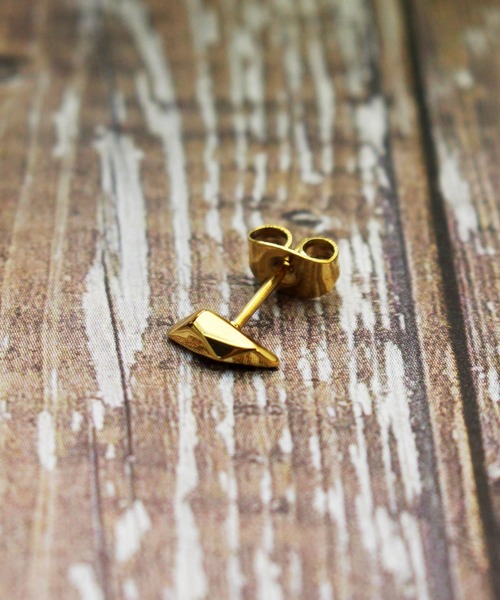 Vaya Con Dios（ヴァヤコンディオス）の「【VayaConDios/ヴァヤコンディオス】ステンレス製モダンモチーフピアス[片耳用]（ピアス（片耳用）・メンズ・ゴールド/シルバー/ブラック/ピンクゴールド・FREE）」の3枚目の写真