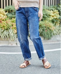 デニムイージークロップドパンツ
