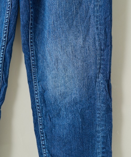 cepo（セポ）の「デニムイージークロップドパンツ（デニムパンツ・レディース・インディゴブルー/スカイブルー/ライトインディゴブルー/カーキ/オフホワイト・S/M/L）」の10枚目の写真