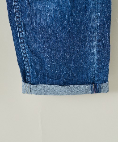 cepo（セポ）の「デニムイージークロップドパンツ（デニムパンツ・レディース・インディゴブルー/スカイブルー/ライトインディゴブルー/カーキ/オフホワイト・S/M/L）」の11枚目の写真