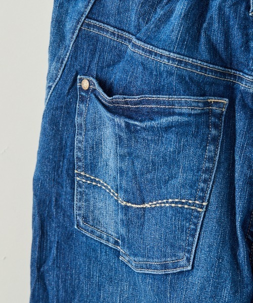 cepo（セポ）の「デニムイージークロップドパンツ（デニムパンツ・レディース・インディゴブルー/スカイブルー/ライトインディゴブルー/カーキ/オフホワイト・S/M/L）」の15枚目の写真