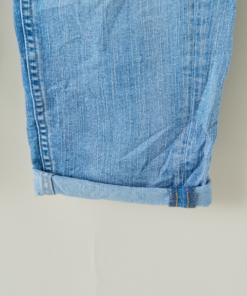 cepo（セポ）の「デニムイージークロップドパンツ（デニムパンツ・レディース・インディゴブルー/スカイブルー/ライトインディゴブルー/カーキ/オフホワイト・S/M/L）」の21枚目の写真